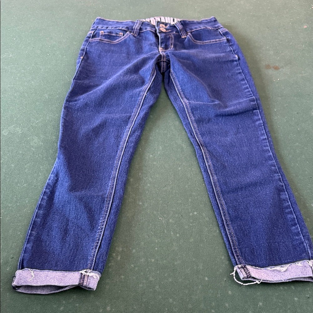 Hydraulic Dark Blue Ankle Jeans. CAJA. # 7